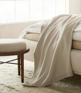 Peacock Alley PORTICO 114x96 KING BLANKET LINEN