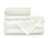 Peacock Alley SOPRANO STRIPE QUEEN SHEET SET IVORY