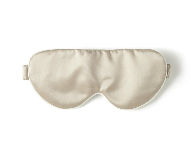 Peacock Alley SILK FILLED EYE MASKS LATTE