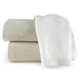 Peacock Alley VIENNA 115x98 KING COVERLET WHITE