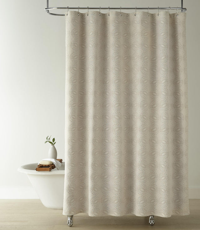 Peacock Alley VIENNA 72x72 SHOWER CURTAIN LINEN