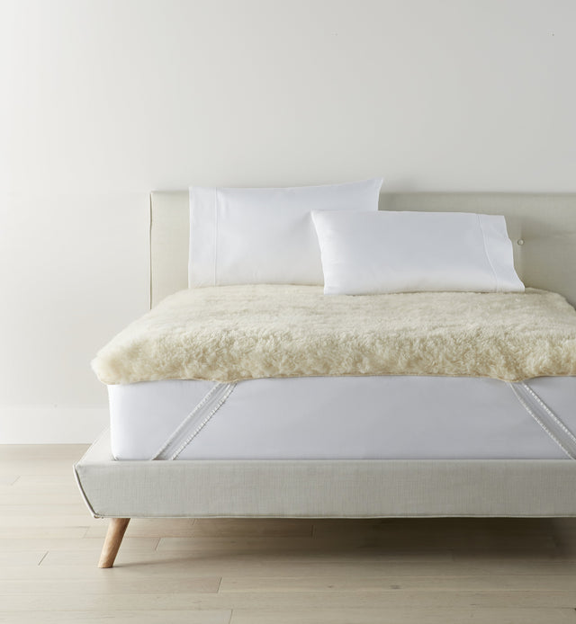 Peacock Alley WOOL 78X80X2 KING MATTRESS TOPPER NATURAL