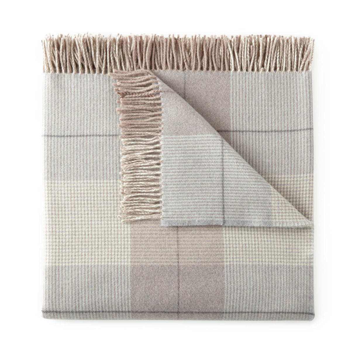 Peacock Alley YORK 50x70 THROW BLANKET PEWTER