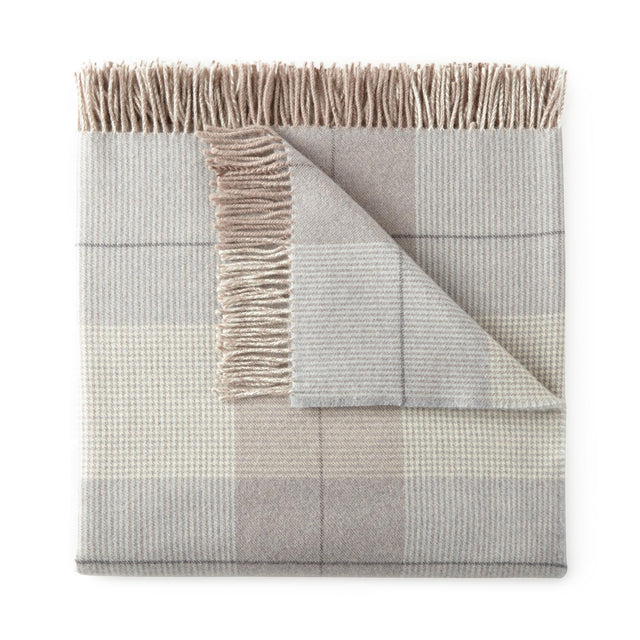 Peacock Alley YORK 50x70 THROW BLANKET PEWTER