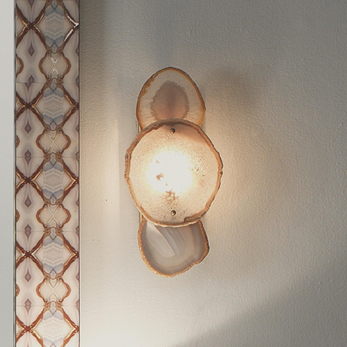Jamie Young Trinity 1-Light Agate Wall Sconce