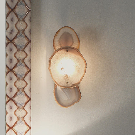 Jamie Young Trinity 1-Light Agate Wall Sconce