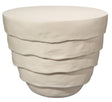 Jamie Young Concentric Fiber Glass Indoor/Outdoor Side Table, Cream White