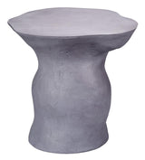Jamie Young Sculpt Fiber Glass Indoor/Outdoor Side Table, Steel