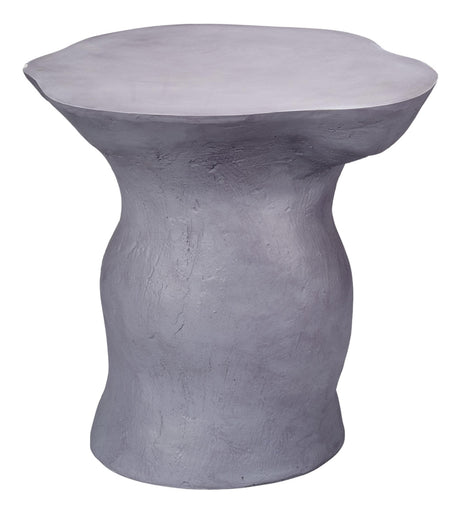 Jamie Young Sculpt Fiber Glass Indoor/Outdoor Side Table, Steel