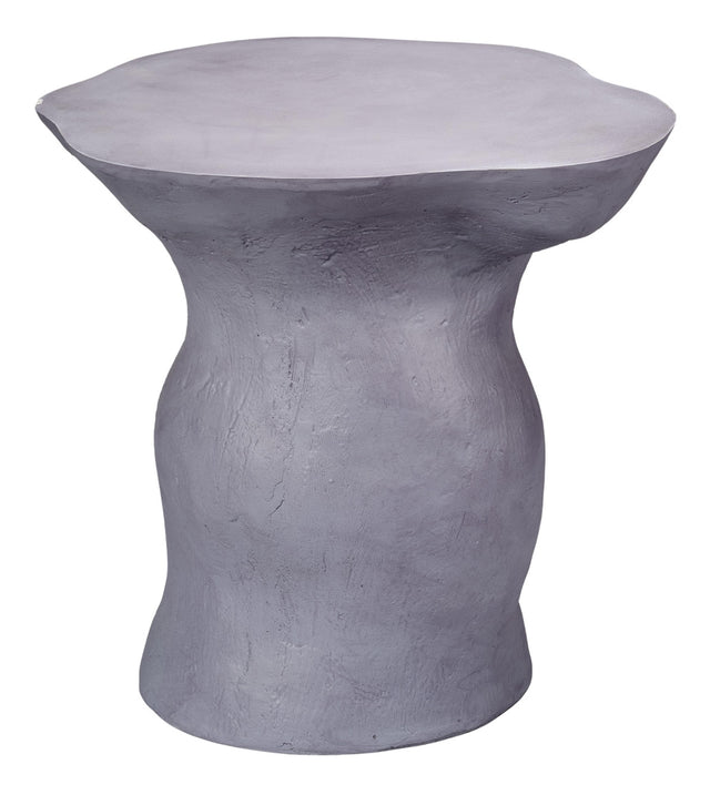 Jamie Young Sculpt Fiber Glass Indoor/Outdoor Side Table, Steel