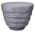 Jamie Young Concentric Fiber Glass Indoor/Outdoor Side Table, Steel Grey