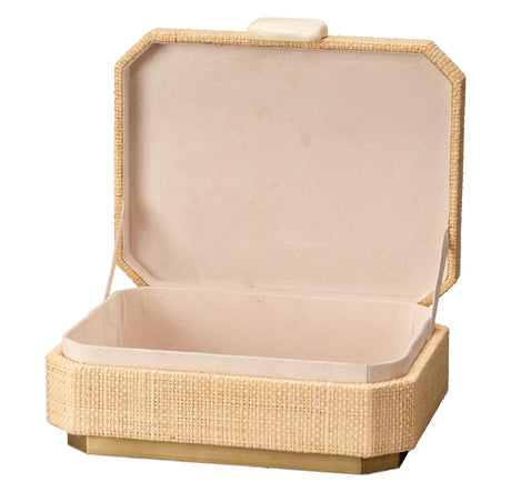Jamie Young Eden Raffia Decorative Box, Natural