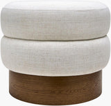 Surya Lona LONA-001 18"H x 22"W x 22"D Bench/Ottoman/Stool