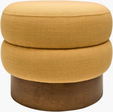 Surya Lona LONA-002 18"H x 22"W x 22"D Bench/Ottoman/Stool