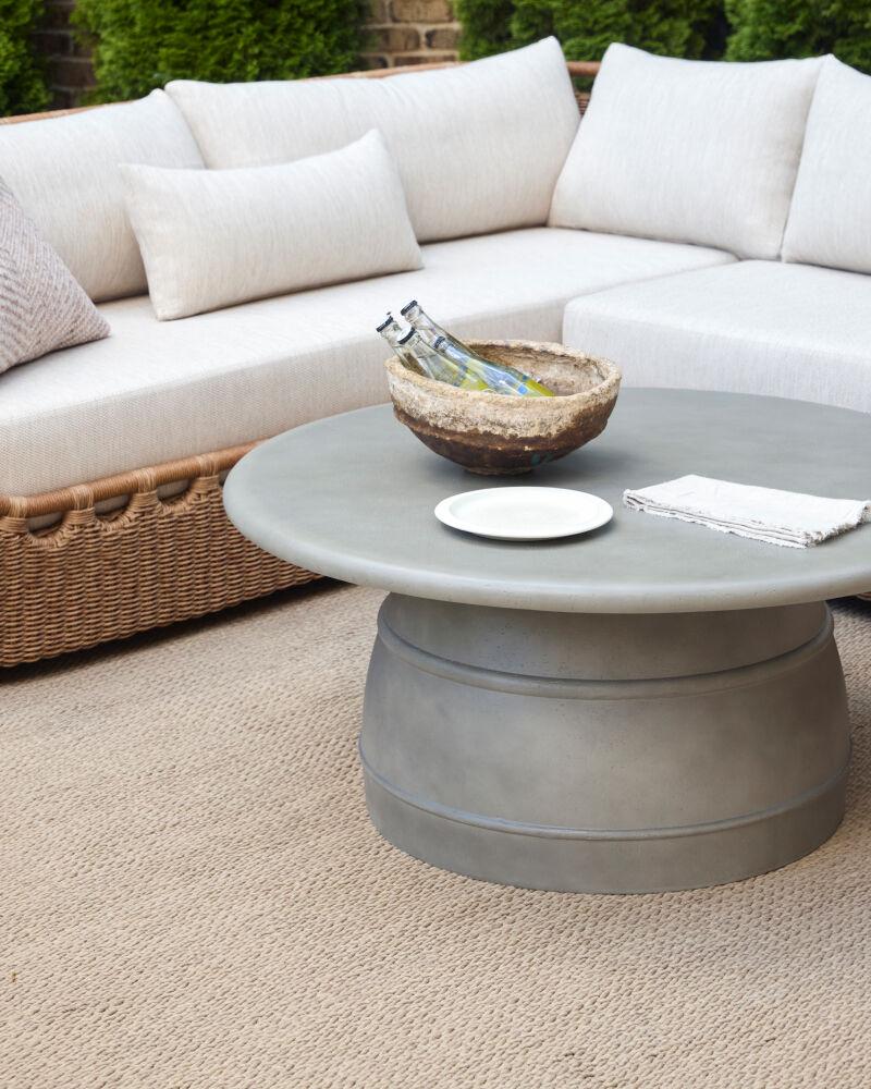 Surya Ravenna RAVN-002 18"H x 42"W x 42"D Accent Table