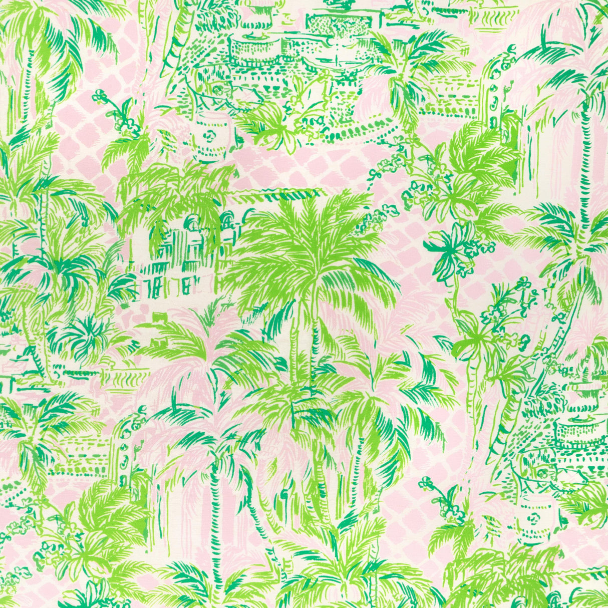 Lee Jofa PALM BEACH PINK/GREEN Fabric