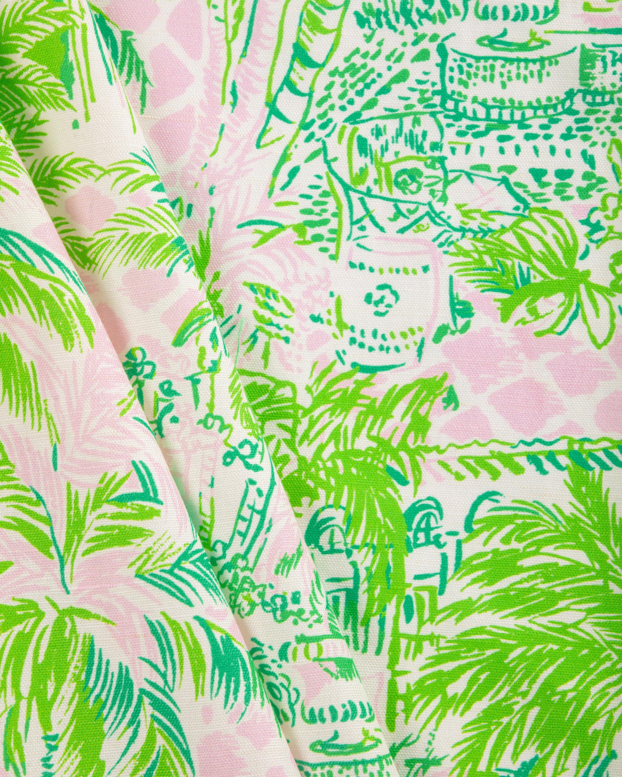 Lee Jofa PALM BEACH PINK/GREEN Fabric