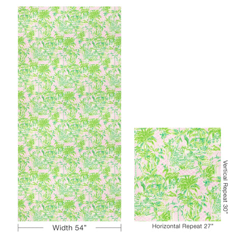 Lee Jofa PALM BEACH PINK/GREEN Fabric