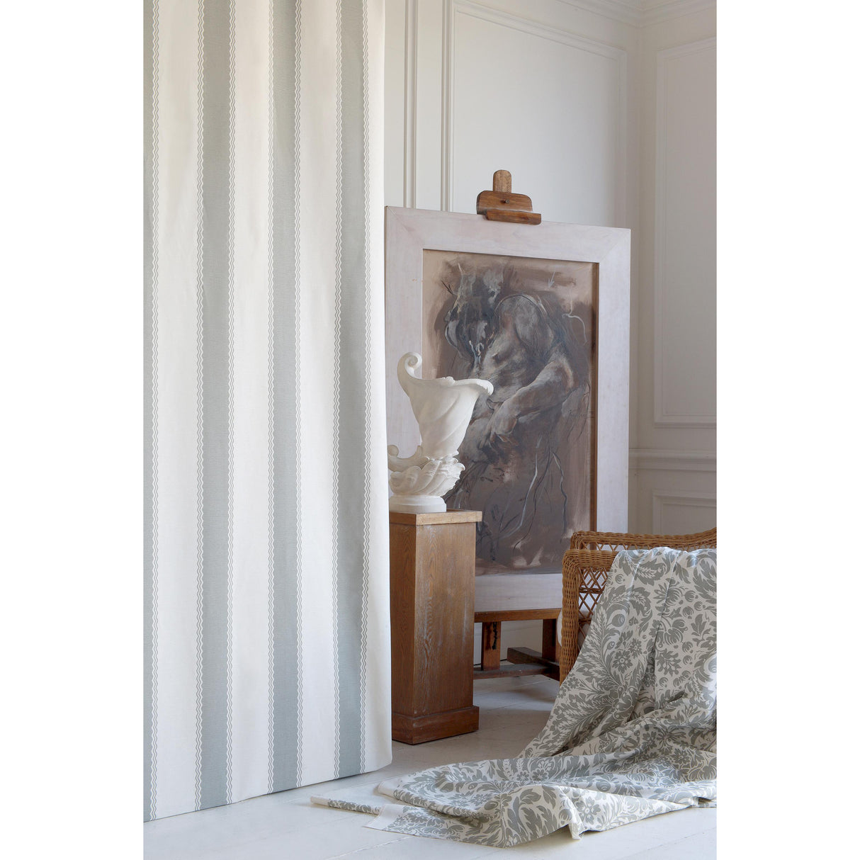 Lee Jofa ONDA STRIPE STONE GREY Fabric