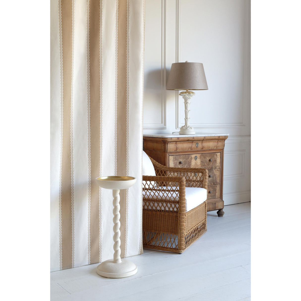 Lee Jofa ONDA STRIPE MARRON GLACE Fabric