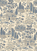 G P & J Baker HOME PARK ROYAL BLUE Wallpaper