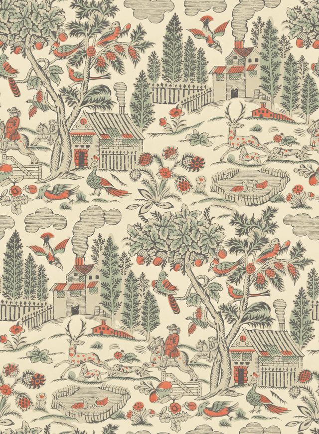 G P & J Baker HOME PARK ANTIQUE Wallpaper