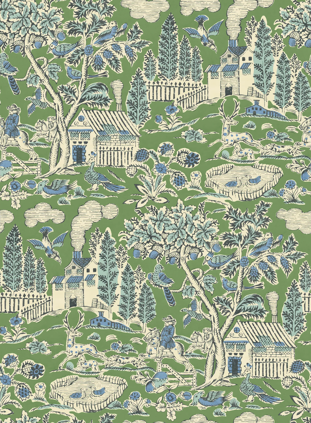 G P & J Baker HOME PARK EMERALD Wallpaper