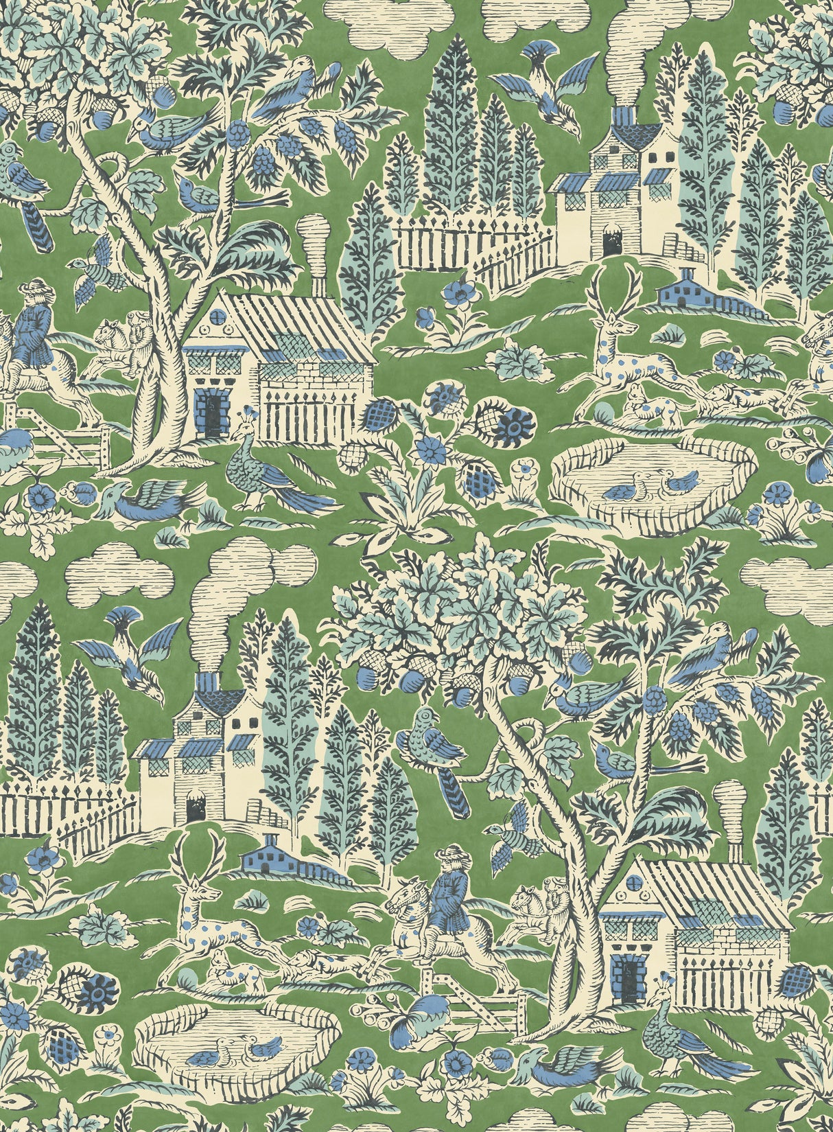 G P & J Baker HOME PARK EMERALD Wallpaper