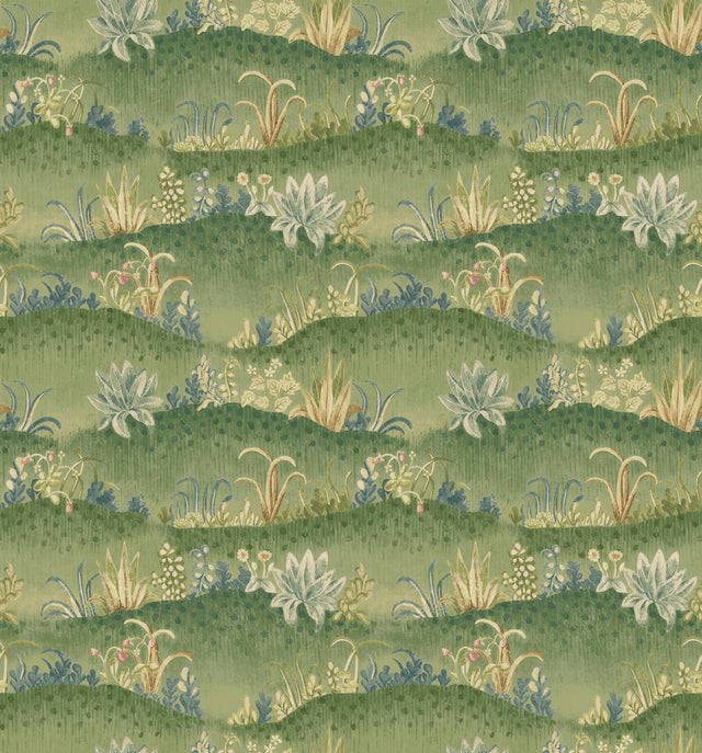 G P & J Baker GARDEN TAPESTRY ROYAL GREEN Wallpaper