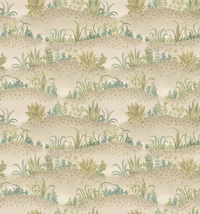 G P & J Baker GARDEN TAPESTRY SOFT BLUE/GREEN Wallpaper
