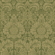 G P & J Baker QUEEN'S DAMASK ROYAL GREEN Wallpaper