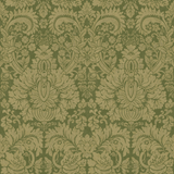 G P & J Baker QUEEN'S DAMASK ROYAL GREEN Wallpaper
