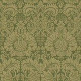 G P & J Baker QUEEN'S DAMASK ROYAL GREEN Wallpaper