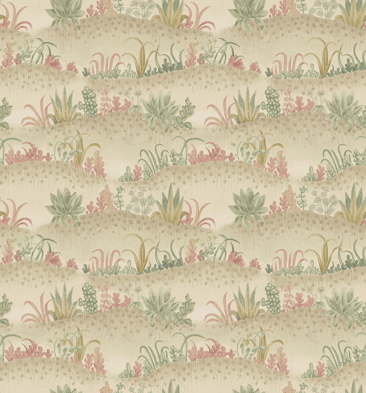 G P & J Baker GARDEN TAPESTRY PINK/GREEN Wallpaper