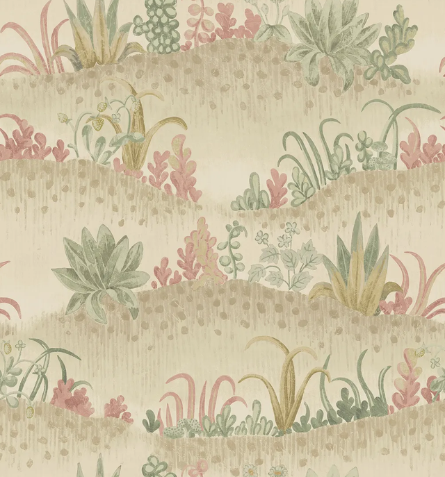 G P & J Baker GARDEN TAPESTRY PINK/GREEN Wallpaper