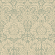 G P & J Baker QUEEN'S DAMASK AQUAMARINE Wallpaper