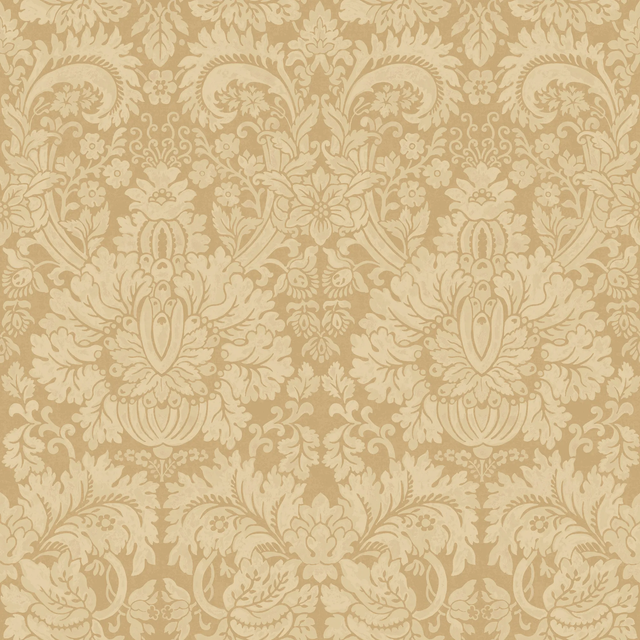 G P & J Baker QUEEN'S DAMASK PARCHMENT Wallpaper
