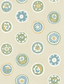G P & J Baker COURT BUTTONS BLUE/GREEN Wallpaper