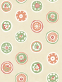 G P & J Baker COURT BUTTONS PINK/GREEN Wallpaper
