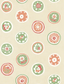G P & J Baker COURT BUTTONS PINK/GREEN Wallpaper