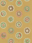 G P & J Baker COURT BUTTONS OCHRE Wallpaper