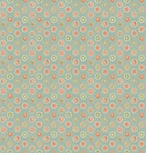 G P & J Baker COURT BUTTONS AQUA/RED Wallpaper