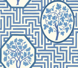 G P & J Baker ROYAL MAZE ROYAL BLUE Wallpaper
