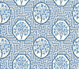 G P & J Baker ROYAL MAZE ROYAL BLUE Wallpaper