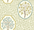 G P & J Baker ROYAL MAZE SAGE Wallpaper