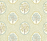 G P & J Baker ROYAL MAZE SAGE Wallpaper
