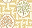 G P & J Baker ROYAL MAZE OCHRE Wallpaper