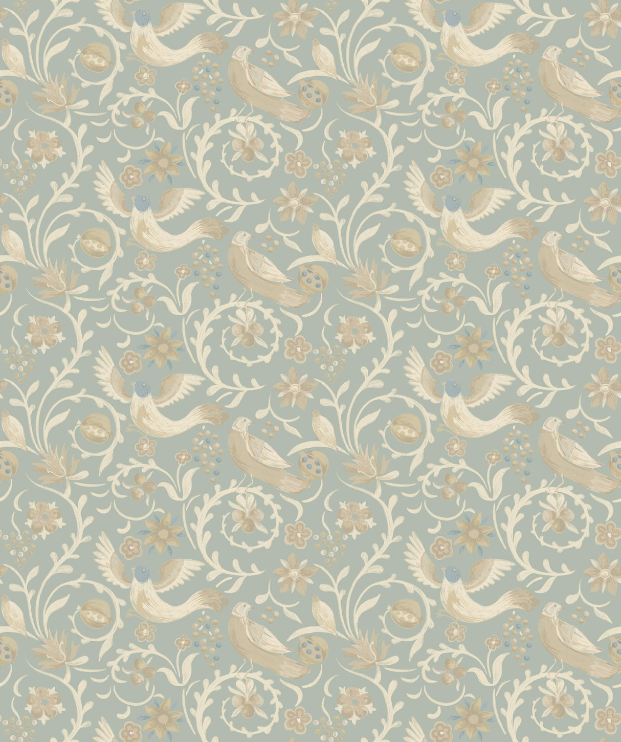 G P & J Baker ROYAL COURT OLD BLUE Wallpaper