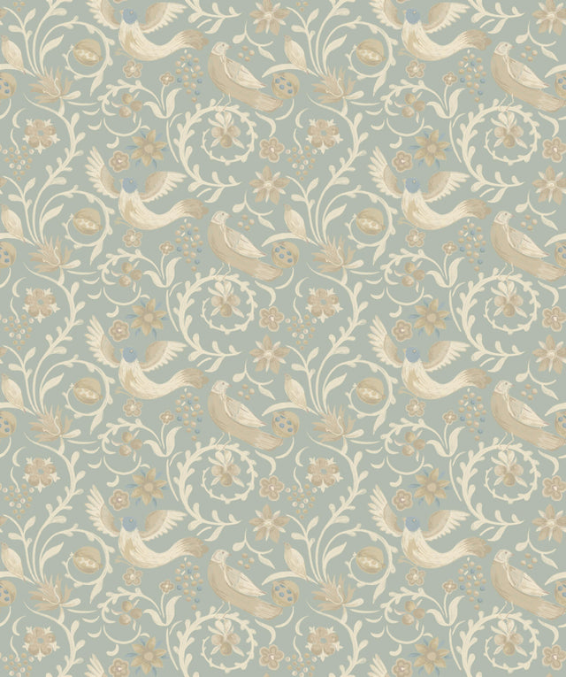 G P & J Baker ROYAL COURT OLD BLUE Wallpaper