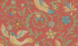 G P & J Baker ROYAL COURT RED Wallpaper